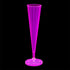Party Essentials 20 Count Hard Plastic Twopiece 5 oz Champagne Flutes, Neon Pink...