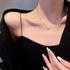 Super flash full drill bow-tie necklace, clavicle chain female niche design sense neck ornaments neck chain temperament accessories...