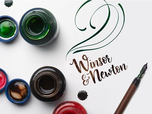 Winsor & Newton Calligraphy Ink, 30ml (1-oz) Bottle, Indian Red...