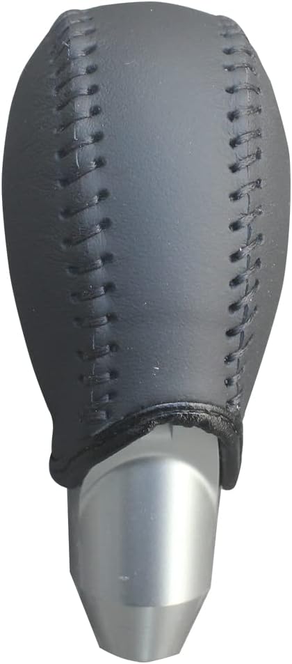 Black Leather Gear Shift Knob Cover for Nissan 370Z Fusion Gear Shift Cover/Accessories for Nissan (Black)...