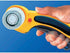 OLFA 45mm Ergonomic Rotary Cutter (RTY-2/DX) - Rotary Fabric Cutter w/ Blade Cover & Squeeze Trigger for Quilting, Sewing, Crafts, Replacement Bla...