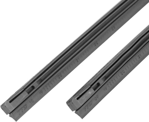 X AUTOHAUX 2pcs 500mm 20inch 8x10mm 3 Section Rubber Windshield Wiper Blade Refills for Car...