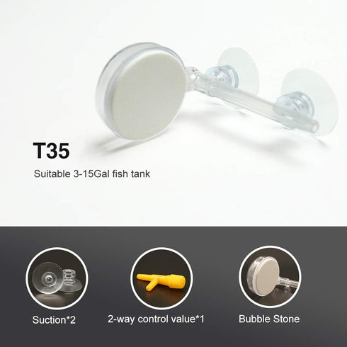 UPETTOOLS Aquarium Air Stone Fish Tank Nano Bubble Stone Kit with Control Valve Quiet Super-High Dissolved Oxygen Diffuser Makes Super Tiny Bubble...