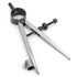 Wing Divider, Adjustable&Lockable Precision Spring Divider Caliper Compass with Pen Holder Craft Rotating Tool for Metal Workpiece Processing, Mec...