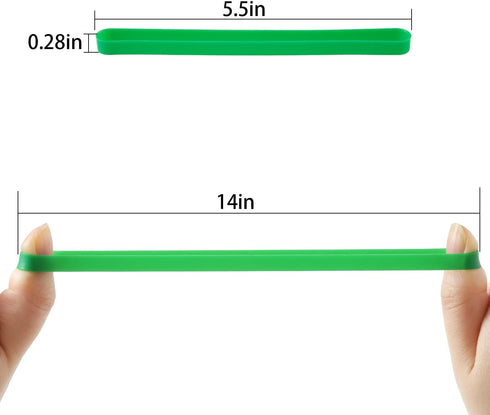 12 PCS Silicone Rubber Bands Planner Elastic Bands Elastic Rubber Wrapping Bands for Books, Crab Traps, Art, Cooking, Wrapping, Exercise, Bag Wrap...