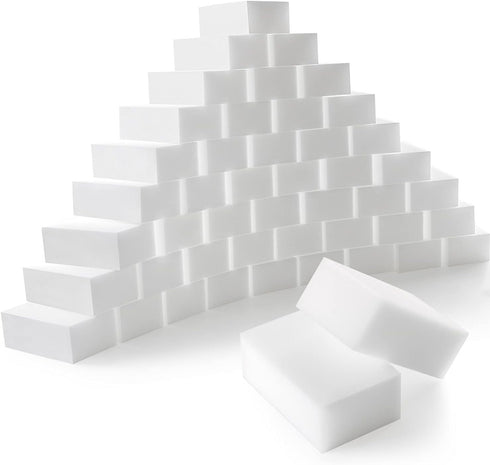 50-Pack 8x5x3cm Melamine Sponge Magic Sponge Multi-Functional Cleaning Erasers for Kitchen, Bathroom, Toilet...