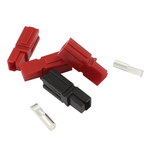 40Pcs 30Amp Power Connector 20-12AWG, Quick Disconnect Powerpole Connectors, 10Pcs Red Housing, 10Pcs Black housing, 20Pcs 30A Contacts Modular Po...