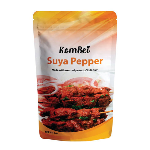 Kombei Suya Seasoning - 7oz (Suya Pepper, Suya Spice, Yaji, Premium African Seasoning for Grilling and Cooking)...