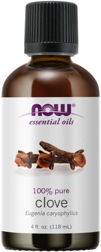 NOW Essential Oils, Clove Oil, Balancing Aromatherapy Scent, Steam Distilled, 100% Pure, Vegan, Child Resistant Cap, 4-Ounce...