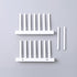 White Plate Organizer for Cabinet 4 Pack, Plstic Plate Rack Stand Keep Dry for Dish, Bowl, Bakeware, Serving Tray and More, Plate Holder for Cabin...