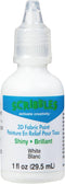 Scribbles 13903 3D Fabric Paint Shiny,White...