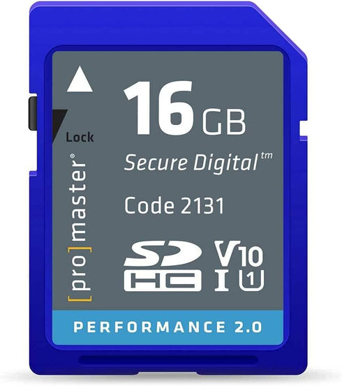 ProMaster SDHC 16GB Performance 2.0, Memory Card, (Model 2131)...