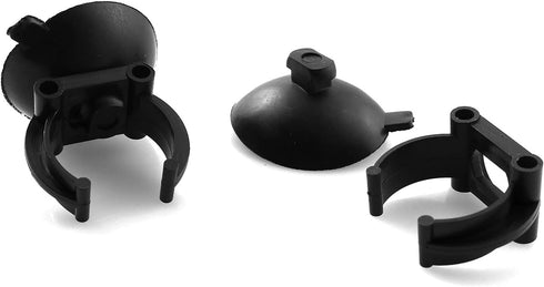 Sucker Clip 6PCS Black Aquarium Heater Suction Cups Suckers Holders Clamps for Fish Tank...
