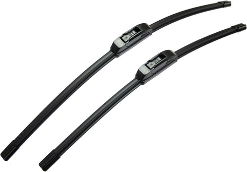 2 Wipers Automotive Replacement Windshield Wiper Blades Front Wiper Set 19inch+19inch Wipers (Pack Of 2) All Season Fit U/J HOOK OEM Quality Stabl...