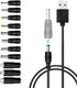 5V USB to DC Power Cable,Universal 5V DC 1.5M Charging Cable Power Cord with 11 Interchangeable Plugs Connectors Adapter for Webcam Router, Power ...