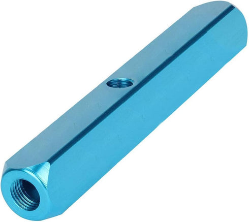 Beduan 1/4" 6 Way 9 Port Aluminum Air Hose Inline Manifold Block Splitter, Pneumatic Air Compressor Manifold Fitting...