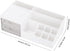 LETURE Desk Organizer, Cosmetic Makeup Vanity Organizer Box, Bathroom Counter Makeup Storage for Eyeshadows, Skin Care, Concealers, Powders, Nail ...