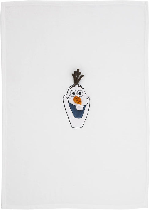 Disney Frozen Winter Cheer White, Orange, Brown Olaf Character Shaped Blanket...