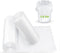 Clear Trash Bags - 100 Clear 2.6 Gallon Small Garbage Bags?white? for home office kitchen Trash Can Bathroom Bedroom...