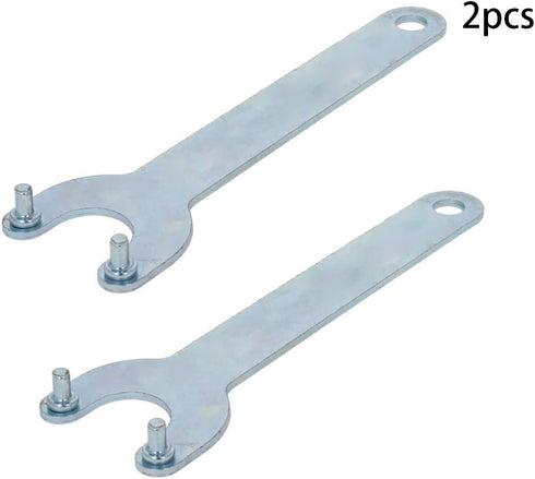Utoolmart 2Pcs Angle Grinder Wrench, Iron Lock Nut 2 Prong Zinc Plating Finish Spanner for Dewalt Milwaukee Makita Black & Decker Ryobi...