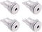 Fancasee (4 Pack) 3.5mm x 1.35mm Female DC Power Jack Socket Panel Mount 2 Pin Solder Type Metal Power Supply Jack Connector Adapter Socket...