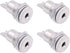 Fancasee (4 Pack) 3.5mm x 1.35mm Female DC Power Jack Socket Panel Mount 2 Pin Solder Type Metal Power Supply Jack Connector Adapter Socket...