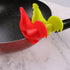 Spoon Rest Rooster Pot Clip: 2pcs Silicone Pot Clip Spoon Rest Cooking Utensil Holder Pot Side Clip Spoon Holder for Pot Lid Holders...