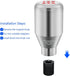 (Silver) 5 Speed Weighted Manual Universal Automatic Shifter Shift Knobs Lever with 3 Adapters Fit Compatible with Manual Cars Most Automatic Cars...