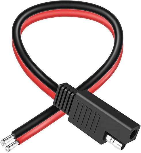 ELECTOP SAE Connector Extension Cable, SAE Quick Connector Disconnect Plug SAE Power Automotive Extension Cable Solar Panel Cable Wire(2 Pack)...