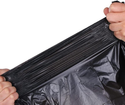 Kitchen trash bags, drawstring trash bags, 4 gallon black trash bags for small kitchen, office, bedroom, living room, multipurpose, 60 count....