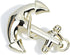 Vintage Nautical Sailboat Navy Rudder Anchor Brooch Pin Sailor Seaman Badge Jewelry Ship Wheel Pin...