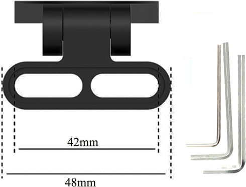 Out Front Bike Computer Mount -Adjustable Bicycle Computer Mount for Garmin Edge Wahoo, Extended Mountain Bike Accessories Cycling Phone Bike Ligh...