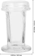 Gatuida 1pc Glass Staining Jar 5- Slide Glass Canister with Lid Clear Container Container with Lid Microscope Slides Coplin Staining Jar Slide Sta...