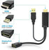 Hd to dp Cable Converter Adapter HDMI to DisplayPort Adapter with USB Power 4k for PC Laptop HDMI Male to DP Female Adapter Compliant with Xbox On...
