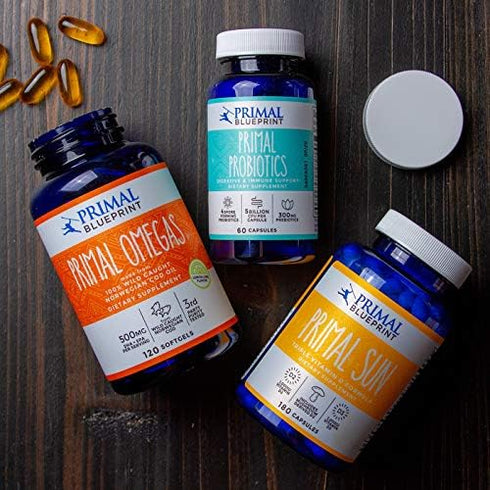 Primal Blueprint Primal Omegas, Omega-3 Fatty Acid Daily Supplement, 120 Count...