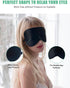 BeeVines Sleep Mask, 2 Pack 100% Real Natural Pure Silk Eye Masks with Adjustable Strap for Sleeping, Mulberry Silk Eye Sleep Shade Cover, Block L...