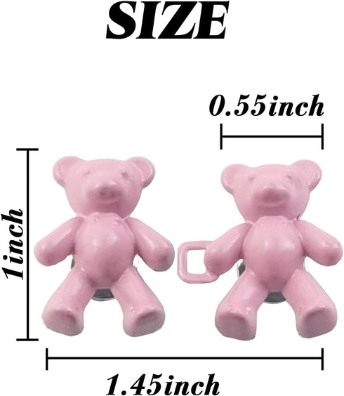 RONYOUNG 18 Pairs 1.65” Bear Pants Button Tightener, Waist Adjuster for Pants - Bear Pants Clip - No Sew Jean Buttons Pins for Women Skirt Dress C...