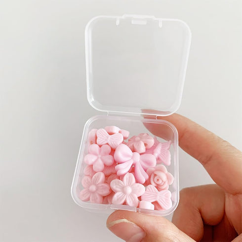 36PCS Clear Plastic Beads Transparent Storage Containers Box Jewelry Hardware Storage Organizer with Lids Square Art Supply Storage Organizer for ...