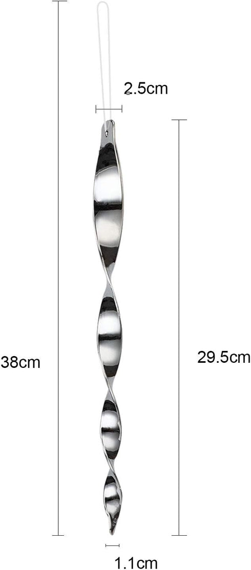 Besmon Woodpecker Bird Scare Devices?Reflective Scare Rods Control Device to Keep Birds Away from Patio Pool?Christmas Reflective Strip Hanging Ho...