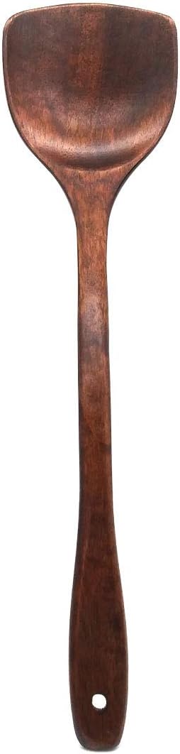 Wooden Kitchen Utensils, Eco Friendly 16-Inch Long Wooden Cooking Spatula...