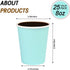 25 Pack 8 oz Disposable Paper Cups, Light Blue Paper Coffee Cups, Hot/Cold Beverage Drinking Cups, Suitable for Offices, Home Kitchens, Coffee Sho...