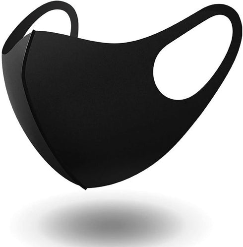 10 Pack Washable Fabric Face Mask,Black Face Mask Soft Fabric Elastic Ear Fashion Unisex Coverings Protective Outdoor Sport Adult Soft Masks for H...