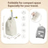 MCleanPin Washable Laundry Bags with Handles,140L Dirty Clothes Storage for College Dorm & Travel,2 Pack (Beige)...