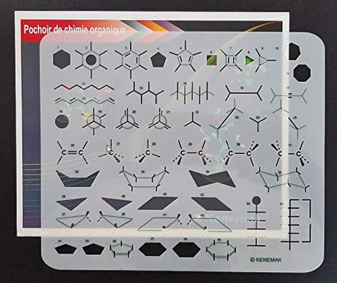 Oganic Chemistry Stencil Drawing MoleculeTemplate...