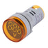 YWBL-WH DC Voltage Display Digital LED Display Voltmeter 6-100V Voltage Meter Monitor Round Lamp Tester Indicator Light Panel...