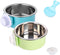 Crate Dog Bowl, Stainless Steel Removable Hanging Food Water Bowl Crate Coop Cup,Pet Cage Bowls with Bolt Holder for Dog, Puppy, Cat, Rabbit, Bird...