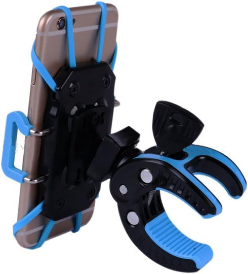 Bike Mount, Bike Phone Mount Motorcycle Baby Carriage Bicycle Cell Phone Holder Cradle with Rubber Strap 360 Degree Rotate for iPhone X,8,7 6s Plu...