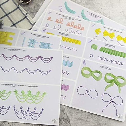 23 Sheets/Set Cake Decorating Practice Board Cream decorating drawings...