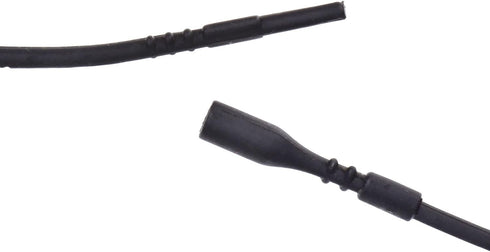 uGems 10 18-inch Black Silicone Rubber Tubing Cord Necklaces with Locking Clasp 2mm...