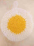 Toast and Eggs Shaped Acrylic Dish Scrubbers, Cute Food Shaped Net Cloth Kitchen Scrubber/ Dish Sponge/ Dishcloths...